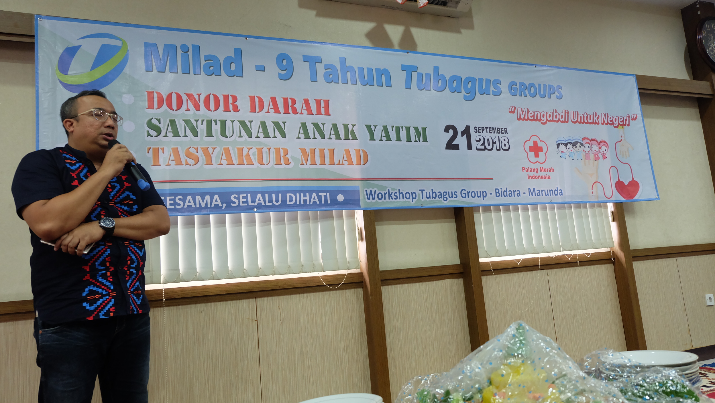 Sambutan Acara oleh Bpk. Emil Priyatna Sekaligus Pengumuman Karyawan Berprestasi Tahun 2018